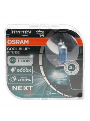 Osram Glühlampe H11 12V 55W PGJ19-2 Cool Blue INTENSE NextGen. 5000K +100% Duo 2st.